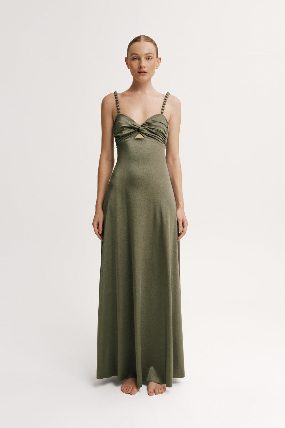 basil green dress Better Than Basic Dress