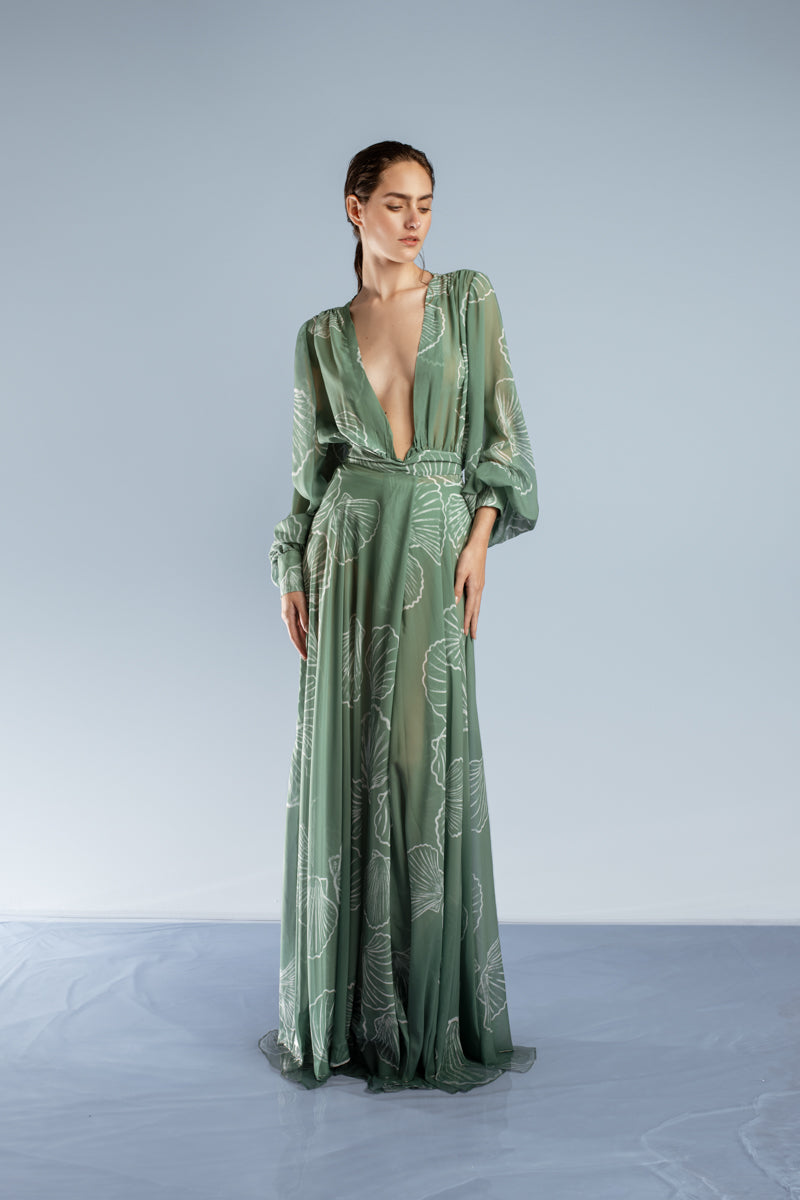 Canto D' Aqua Green Dress