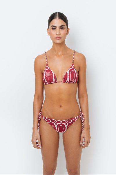 Bonnie Granate Bikini Top