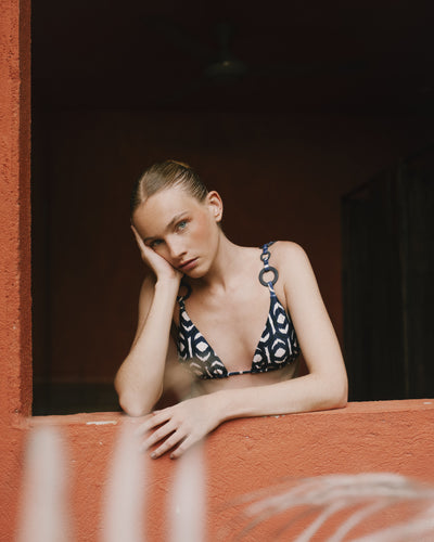 Carrie Ikat Bikini Top