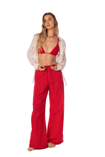 CRIMSON HEAT NYLA TOP