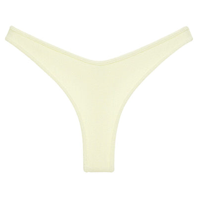 Buttercream Rib Binded Thong Bikini Bottom