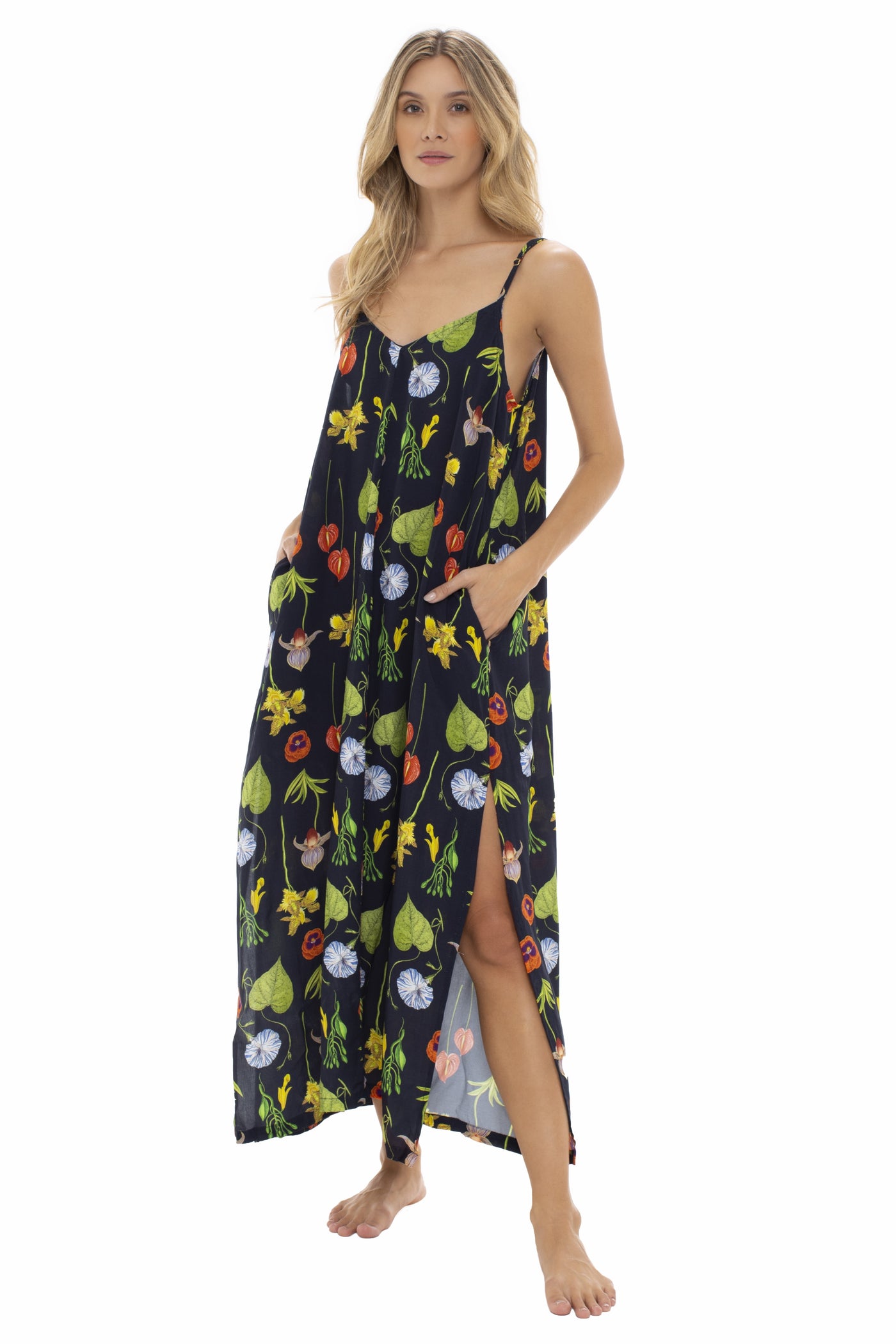 French Floral Maxi Dress
