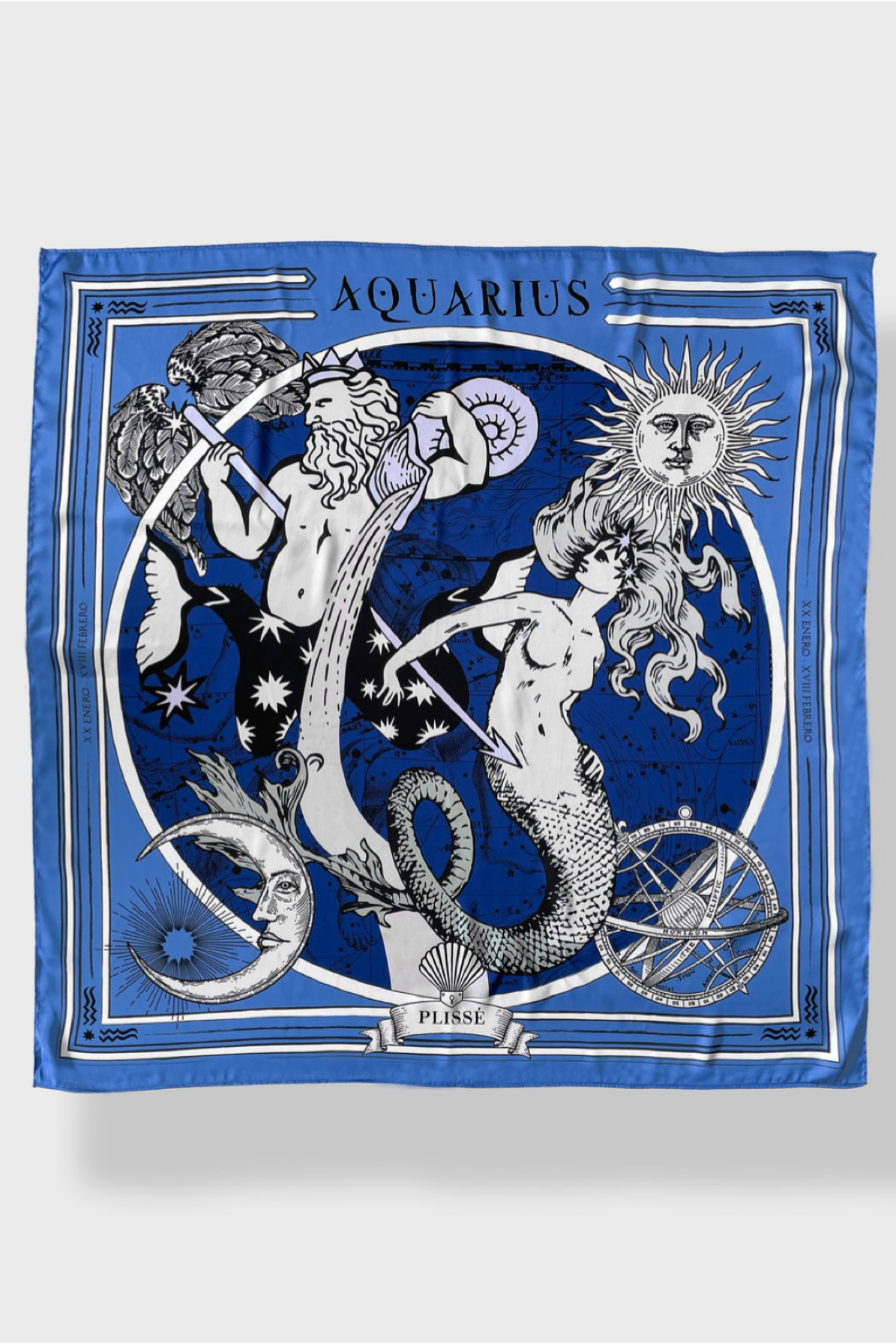 Aquarius Silk Scarf