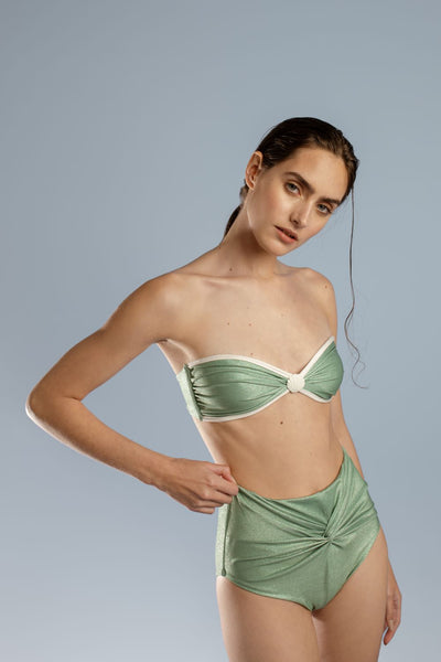 Miel De Perla Green Bikini Set