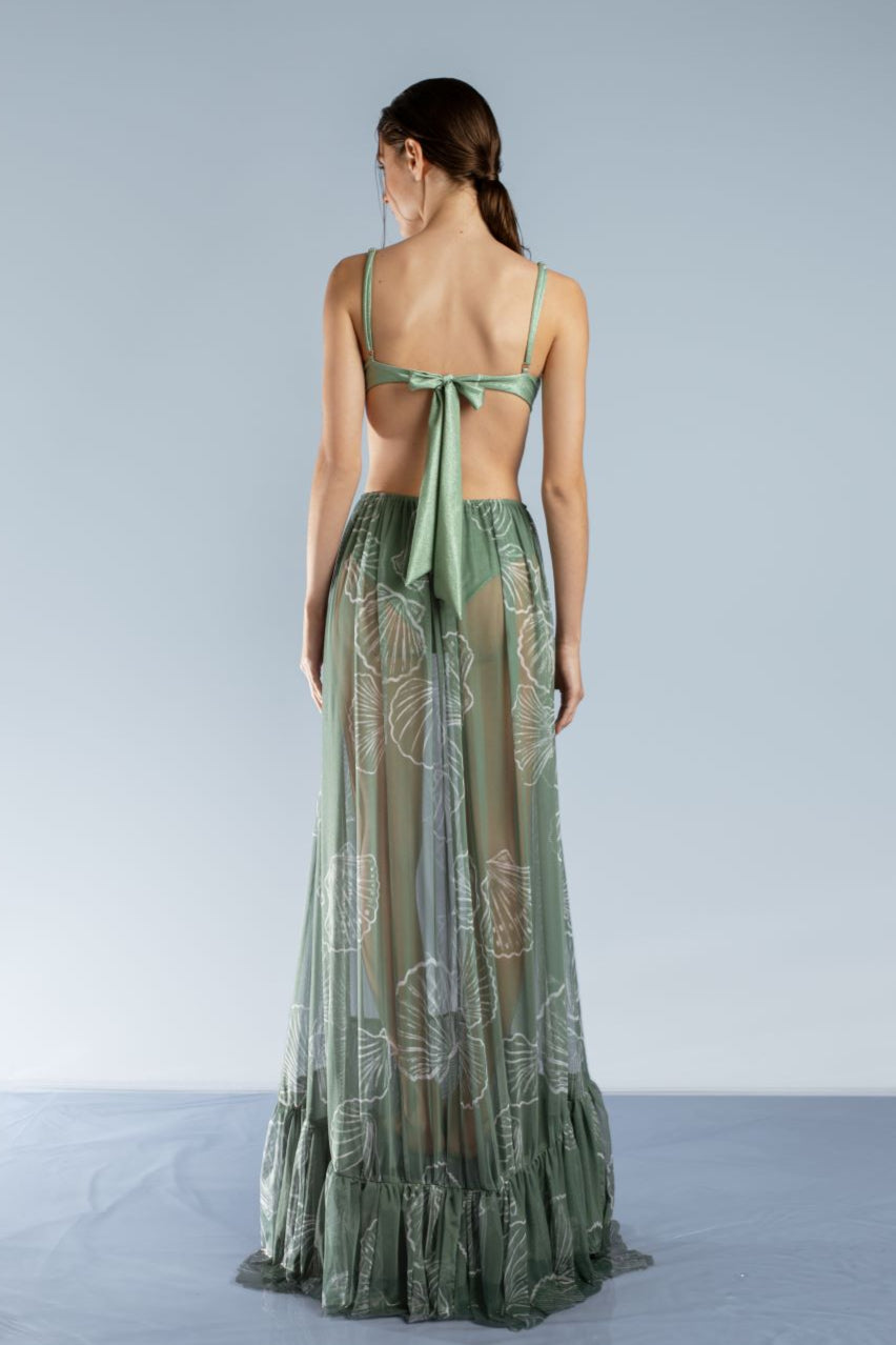 Poesia Delle Sirene Green Dress - Mio Coral Swimwear | WOAHCO Poesia Delle Sirene Green Dress - Mio Coral Swimwear | WOAHCO