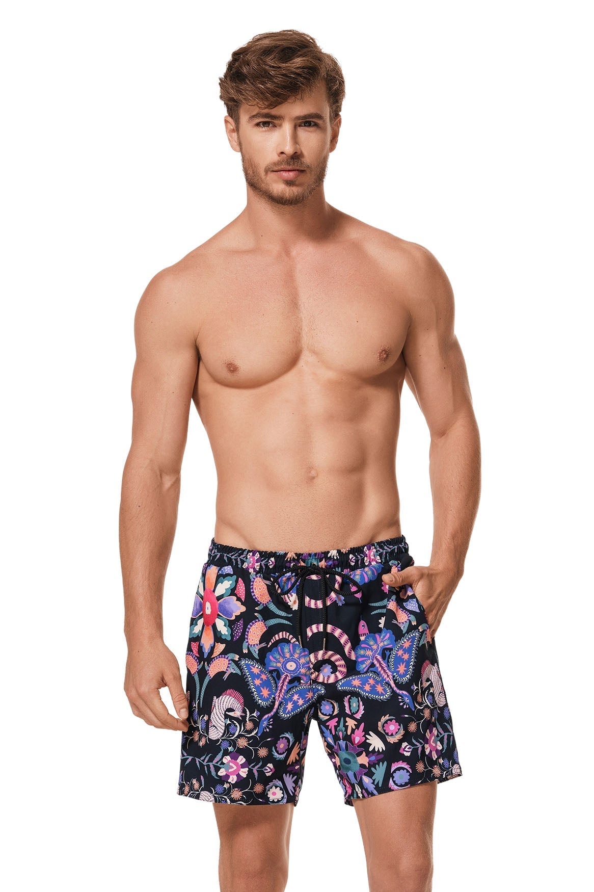 Leo Alebrije Swim Trunks