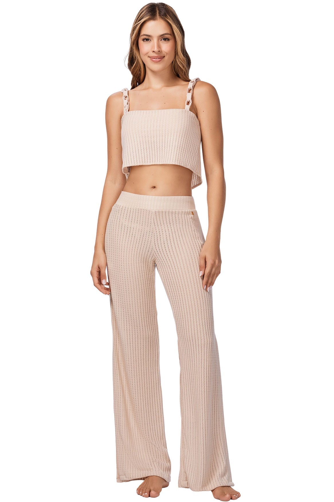 ROSE CAMEL CROP TOP