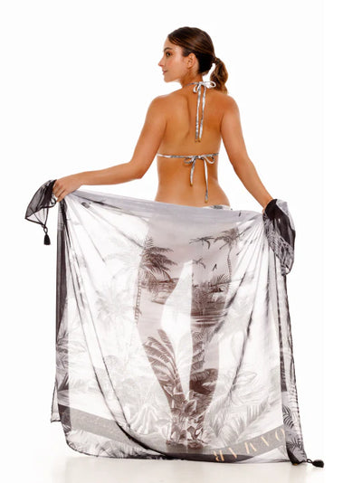 Poppy Palms Sarong