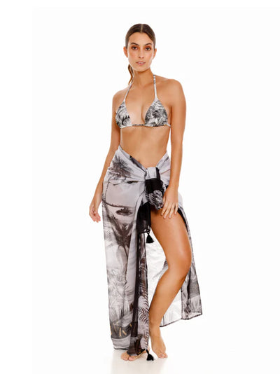 Poppy Palms Sarong