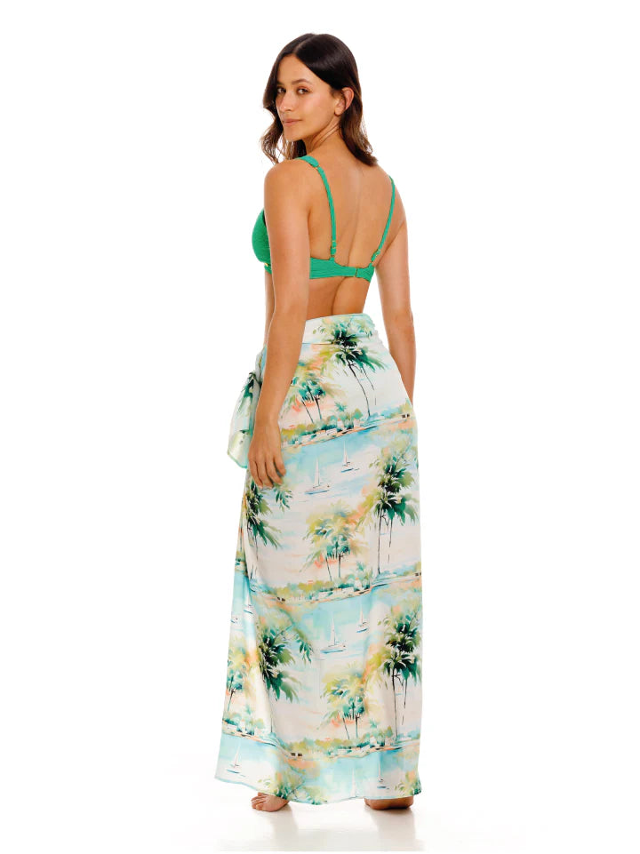 Poppy Palm Spring Sarong