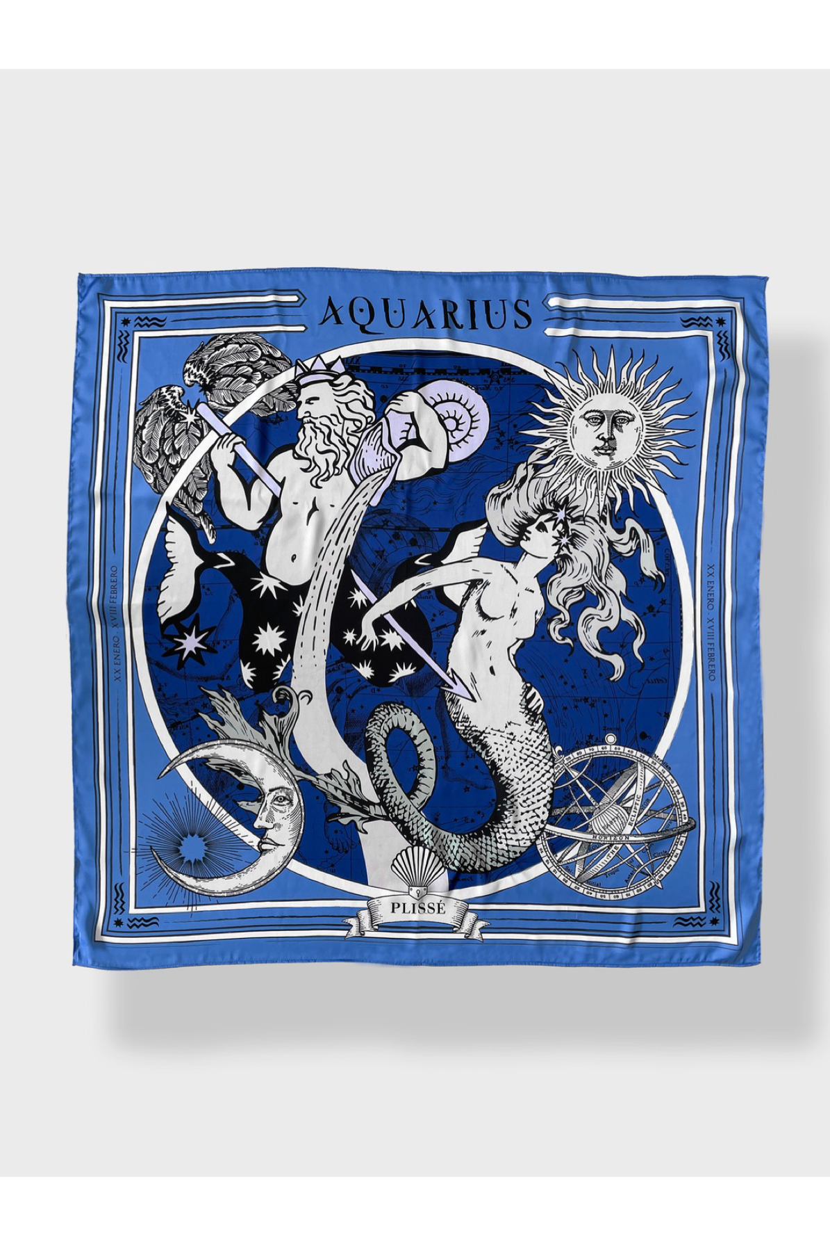 Aquarius Silk Scarf