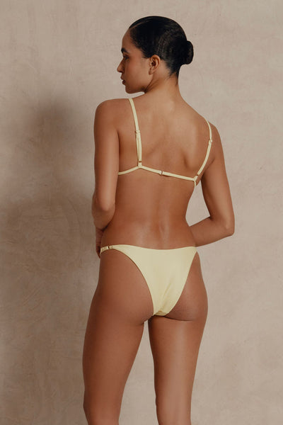 Lilium Yellow Bikini Top