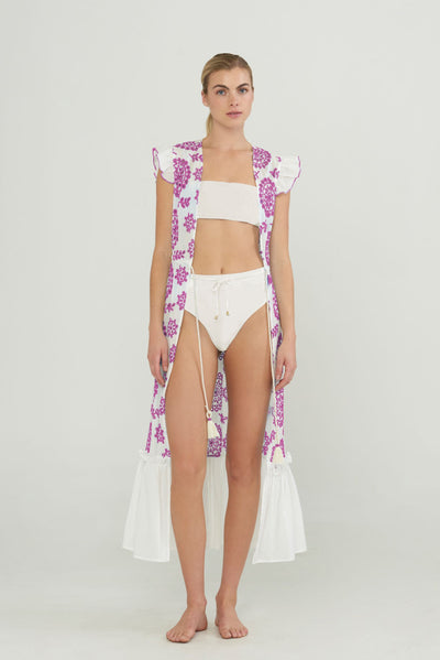 Azalea Ruffled Sleeves Coverup
