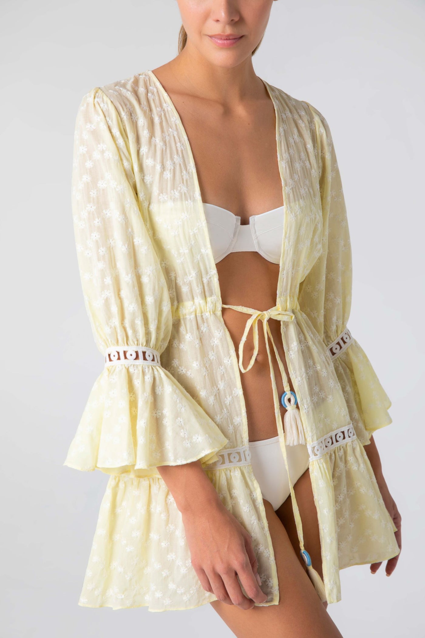 Daisy Short Kimono Cover Up