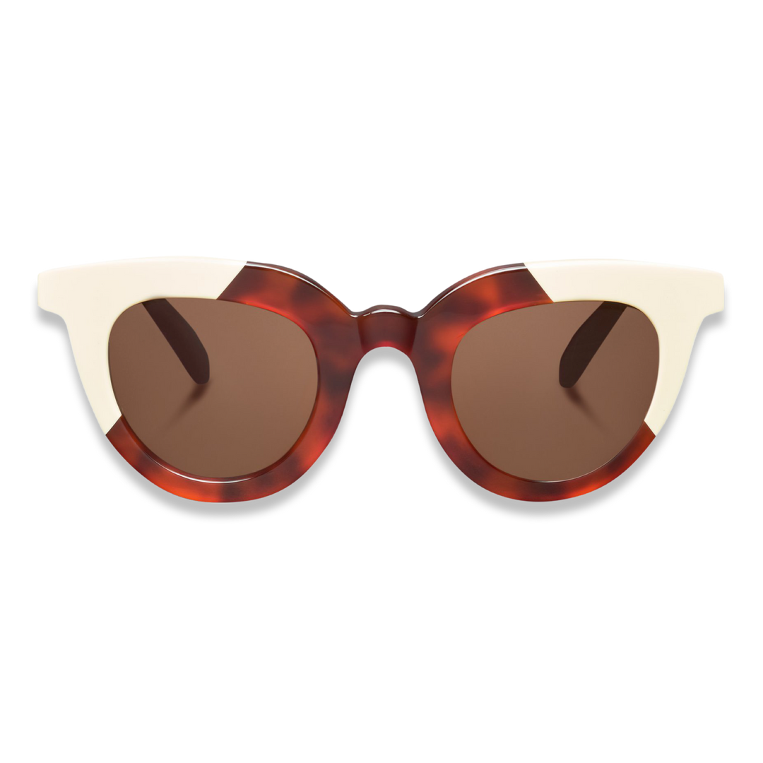 LOFT NWT Vintage Inspired Cateye Sunglasses - Creamy Ivory Tortoise LOFT Brown Sunglasses for Women on Sale up to 90% Off: Poshmark main image 2