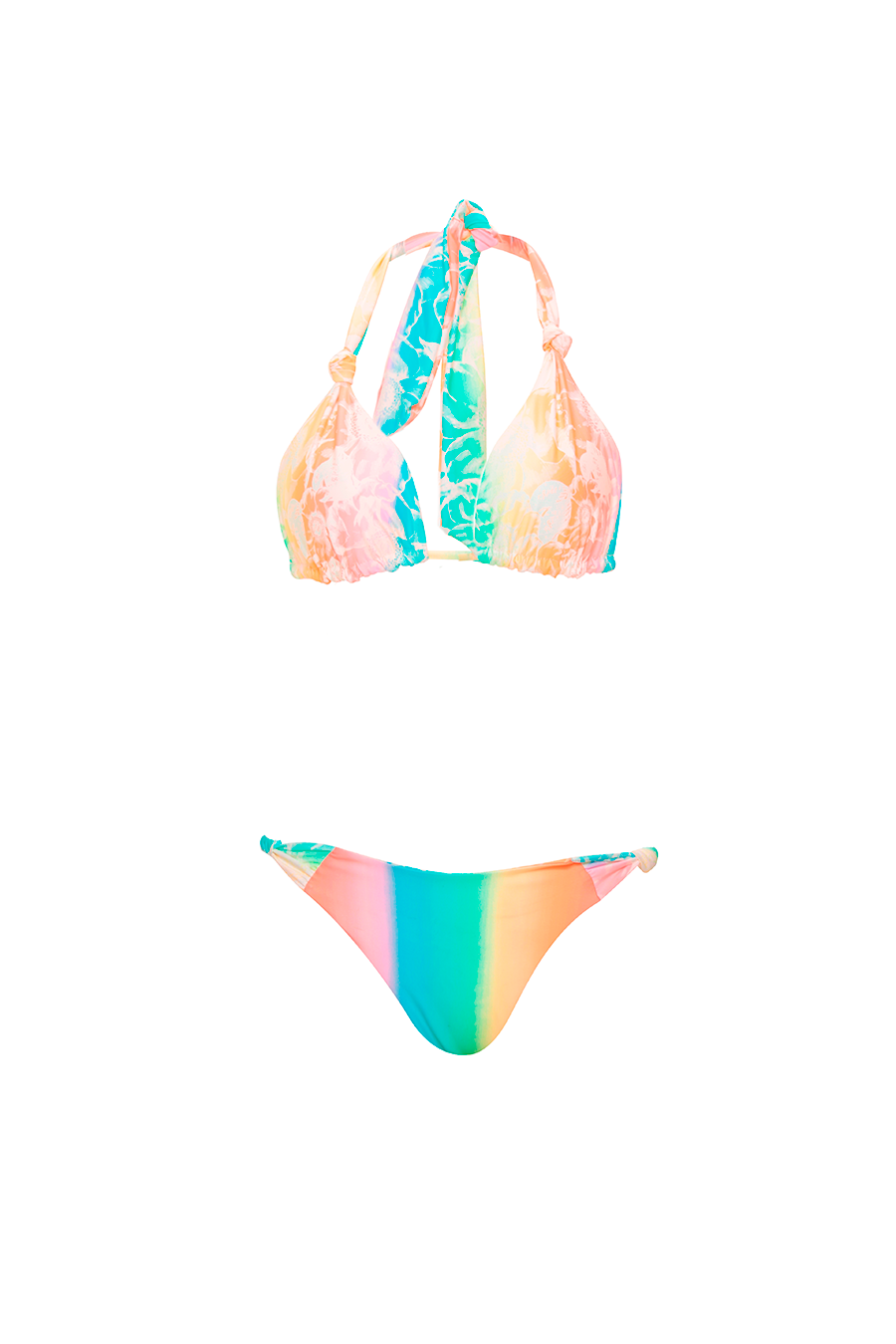 Rainbow Triangle Bikini Top