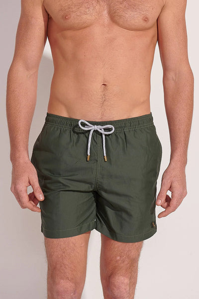 The Solid Olive Men Trunk - ANCORA