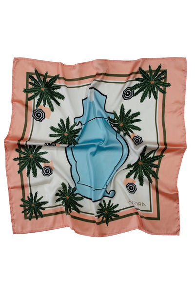 The Swimmer Palms kerchief - ANCORA